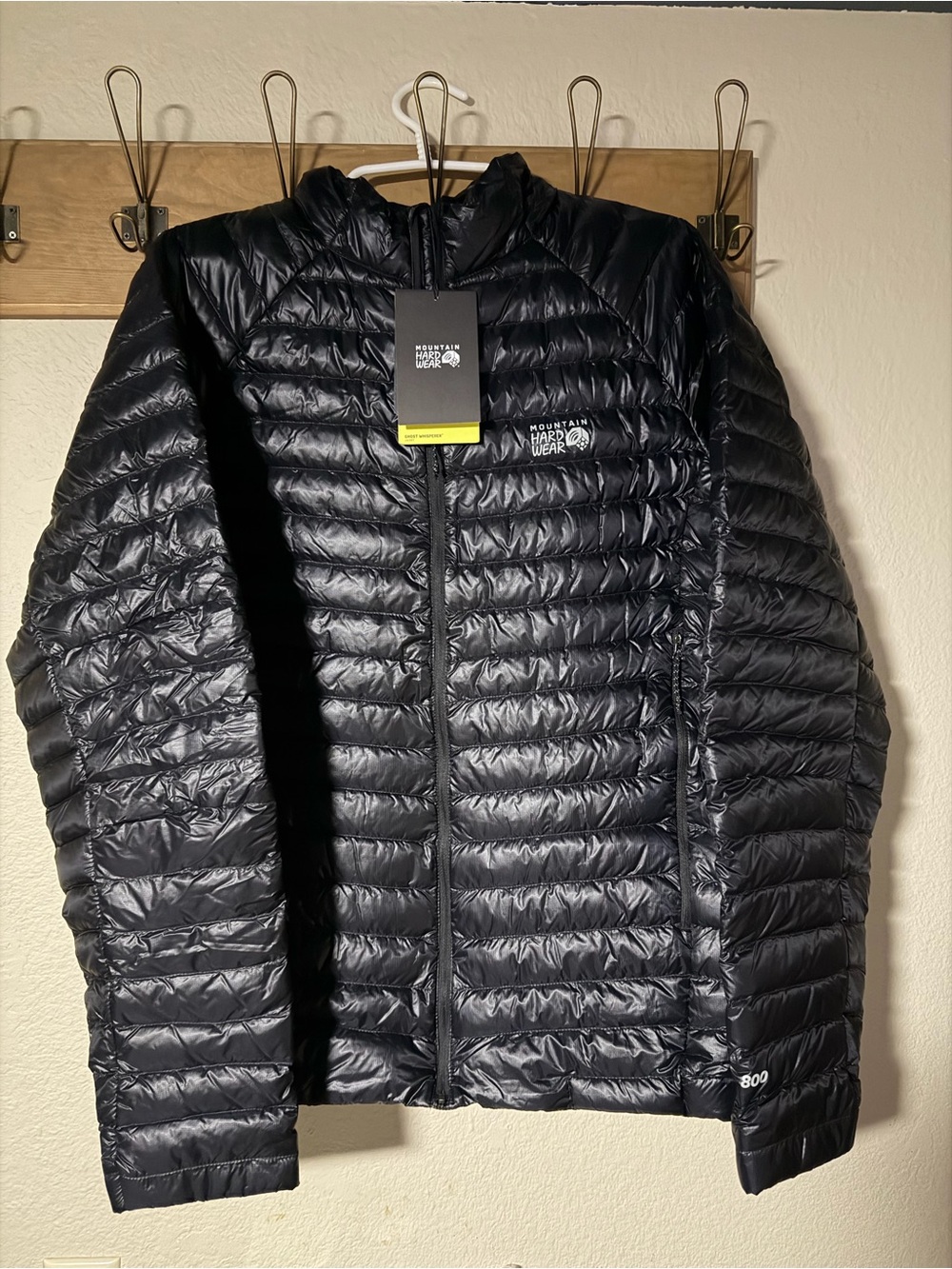 Mountain Hardwear Ghost Whisperer  Full Zip Jacket Black Size XL NWT